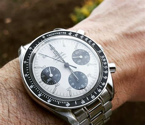 omega speedmaster white panda dial|omega panda dial 2021.